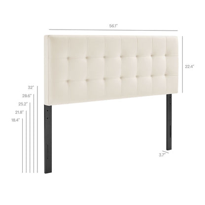 Lily Stain-Resistant Performance Velvet Full Size Headboard