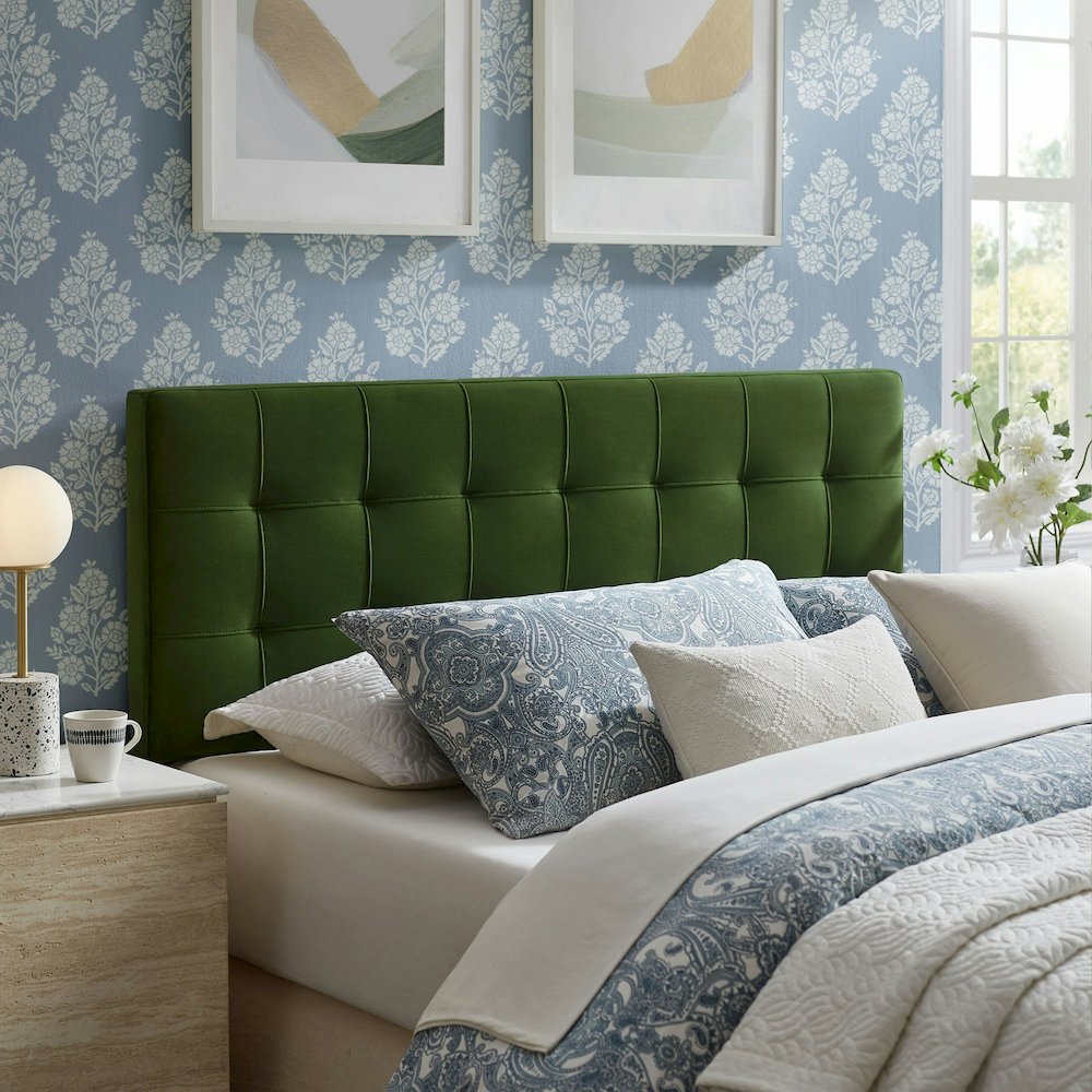 Lily Stain-Resistant Performance Velvet Full Size Headboard