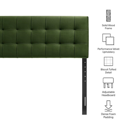 Lily Stain-Resistant Performance Velvet Full Size Headboard