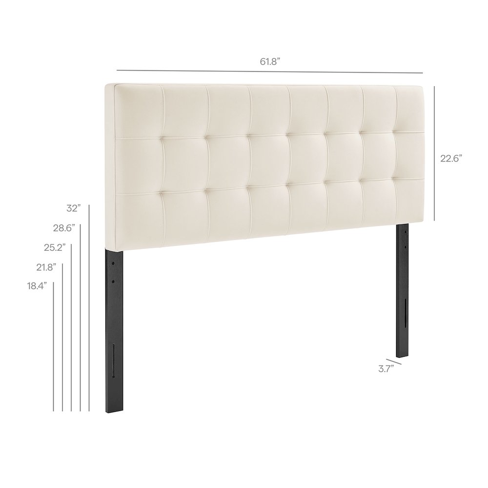 Lily Stain-Resistant Performance Velvet Queen Size Headboard