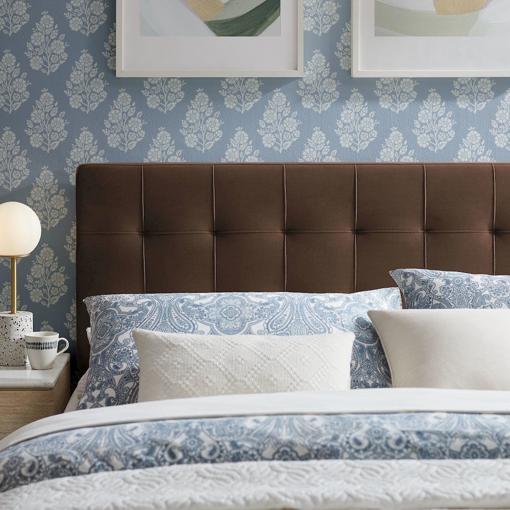 Lily Stain-Resistant Performance Velvet Queen Size Headboard