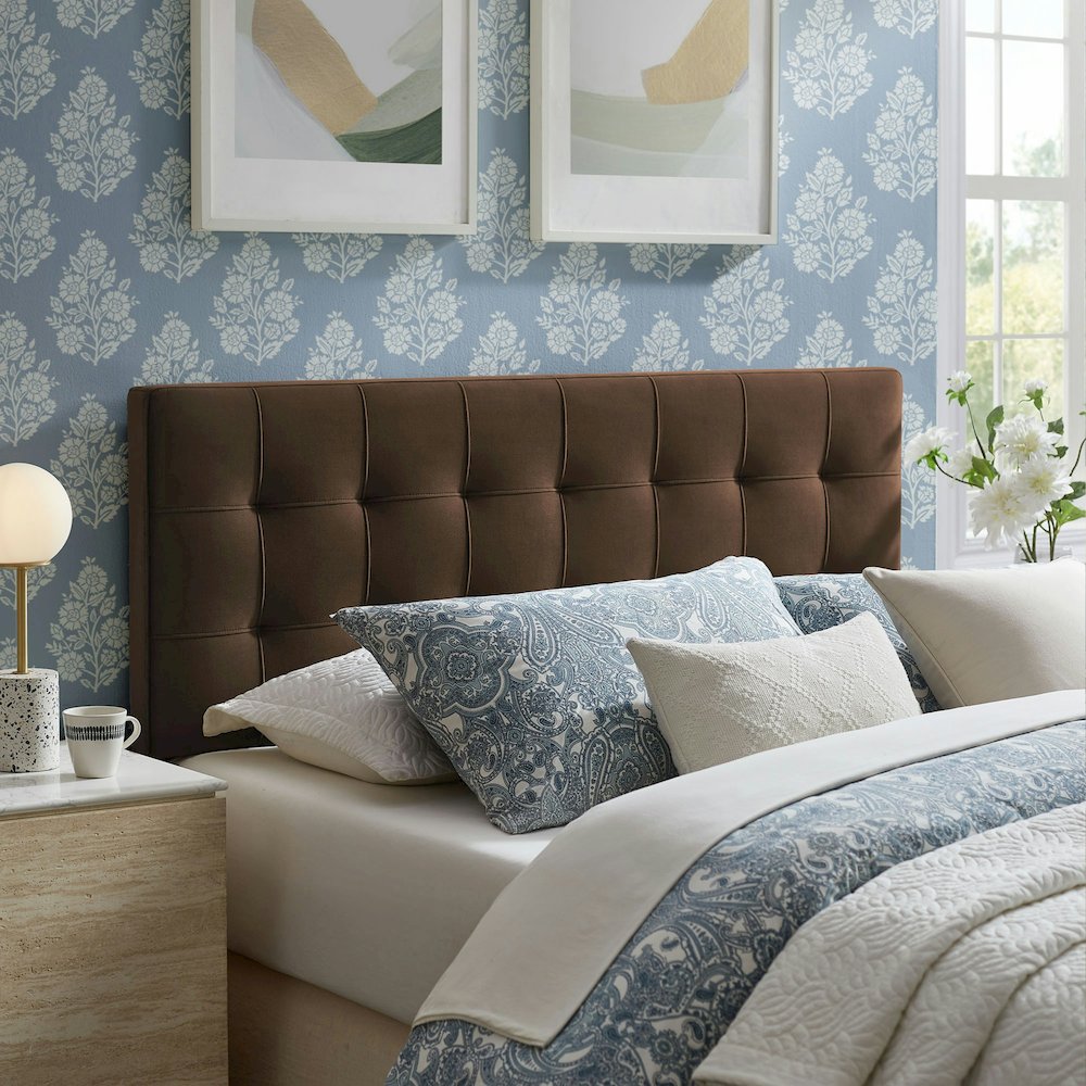 Lily Stain-Resistant Performance Velvet Queen Size Headboard
