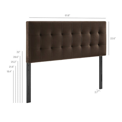 Lily Stain-Resistant Performance Velvet Queen Size Headboard