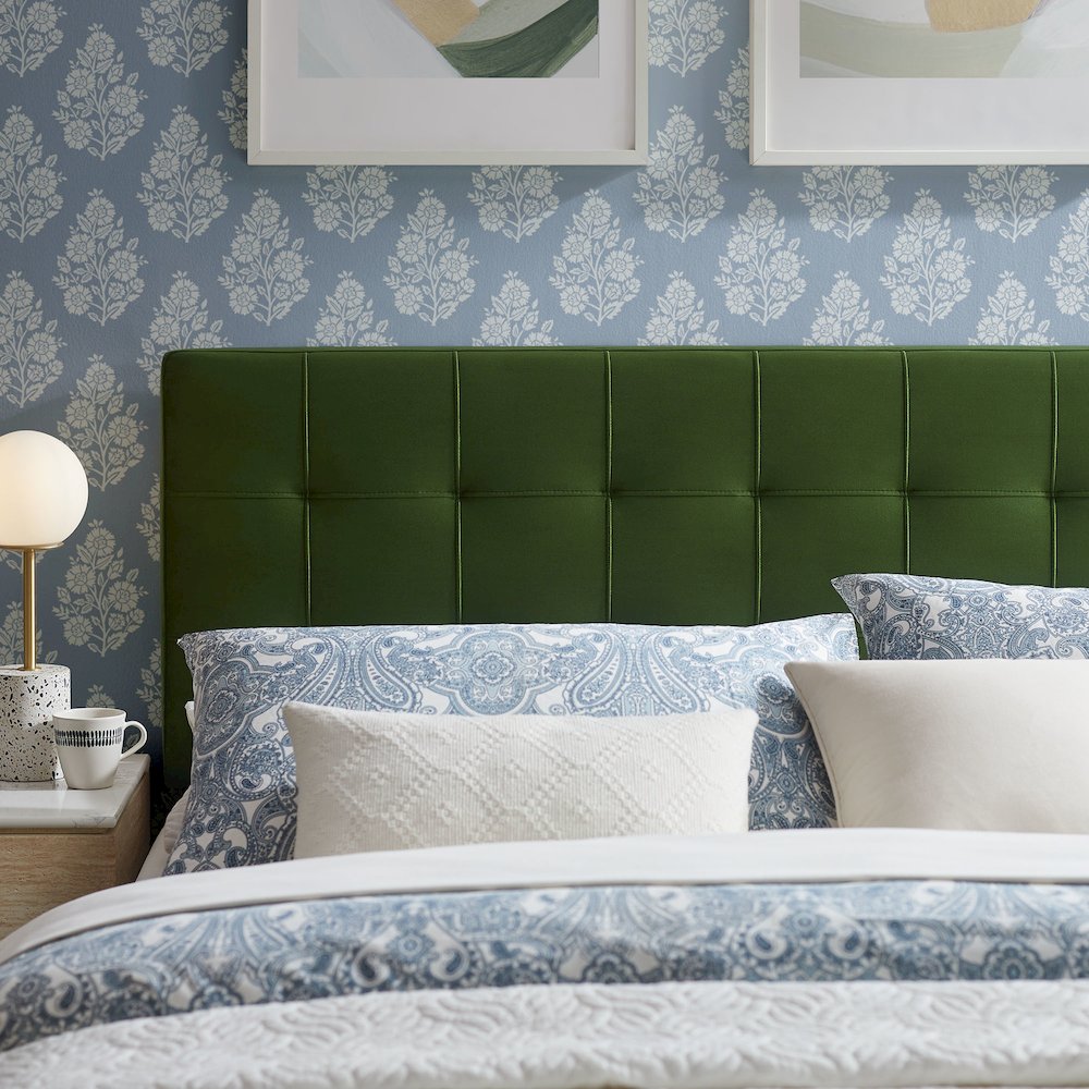 Lily Stain-Resistant Performance Velvet Queen Size Headboard