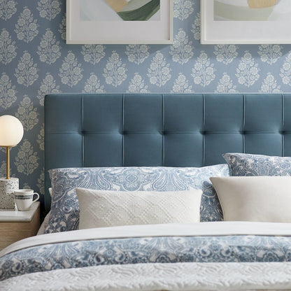 Lily Stain-Resistant Performance Velvet King Size Headboard