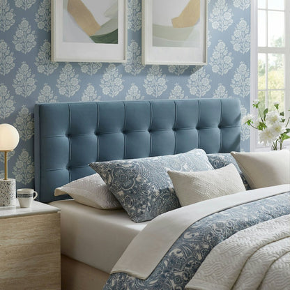 Lily Stain-Resistant Performance Velvet King Size Headboard