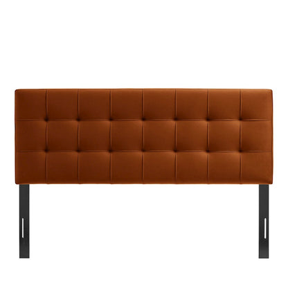 Lily Stain-Resistant Performance Velvet King Size Headboard