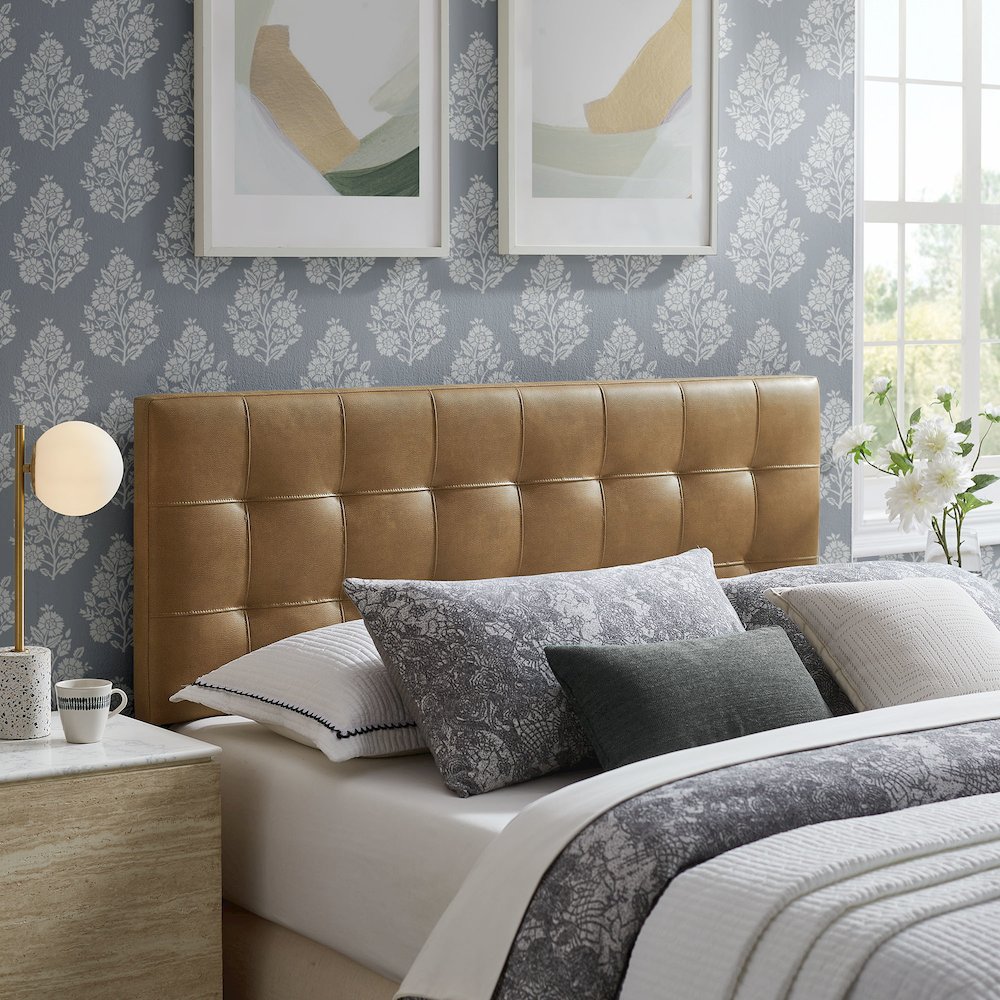 Lily Vegan Leather Queen Size Headboard