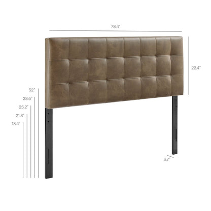 Lily Vegan Leather King Size Headboard
