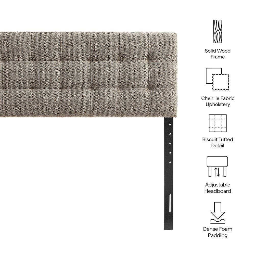Lily Upholstered Queen Size Headboard