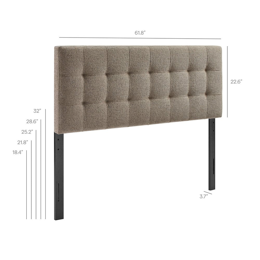 Lily Upholstered Queen Size Headboard