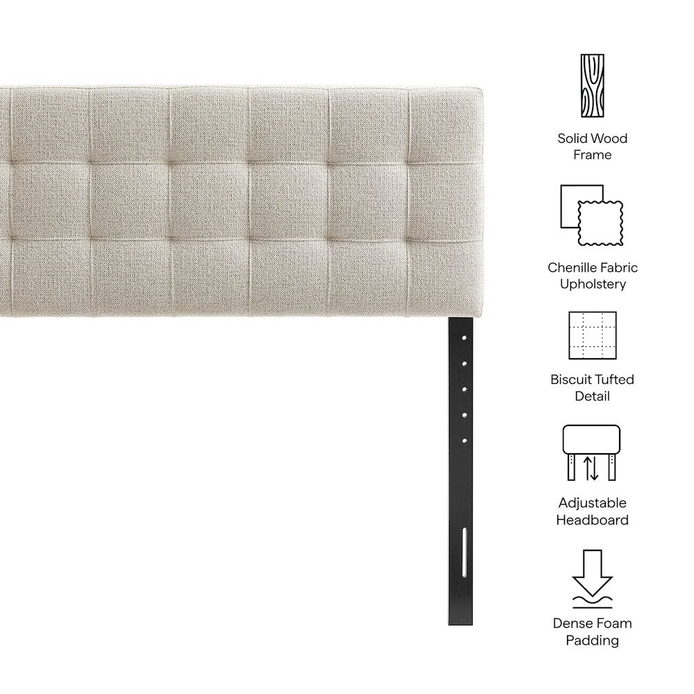 Lily Upholstered King Size Headboard