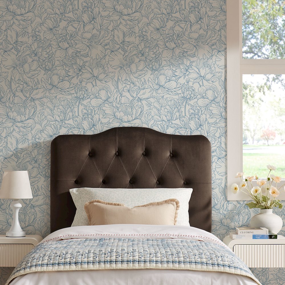 Annabel Stain-Resistant Performance Velvet Twin Headboard