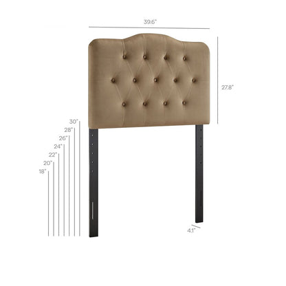 Annabel Stain-Resistant Performance Velvet Twin Headboard