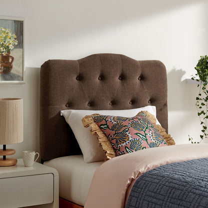 Annabel Premium Linen Blend Twin Headboard