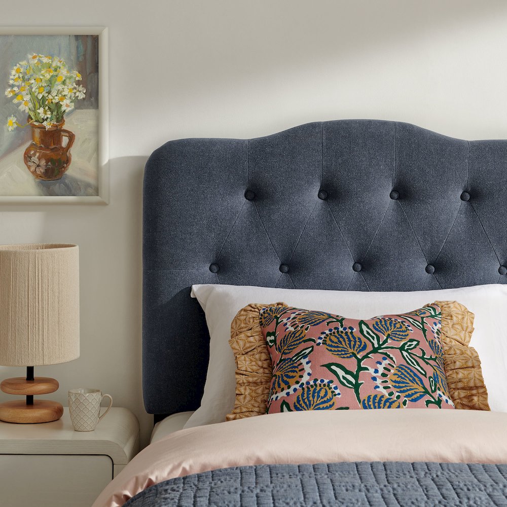 Annabel Premium Linen Blend Twin Headboard