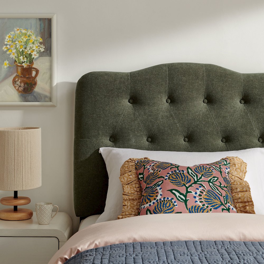 Annabel Premium Linen Blend Twin Headboard