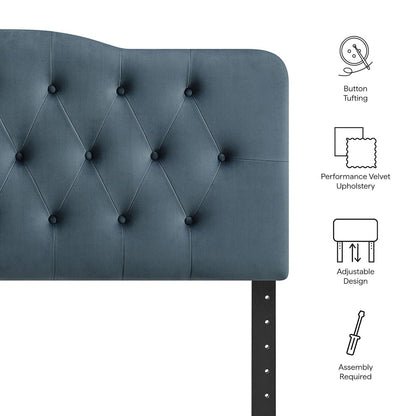 Annabel Stain-Resistant Performance Velvet Full Headboard
