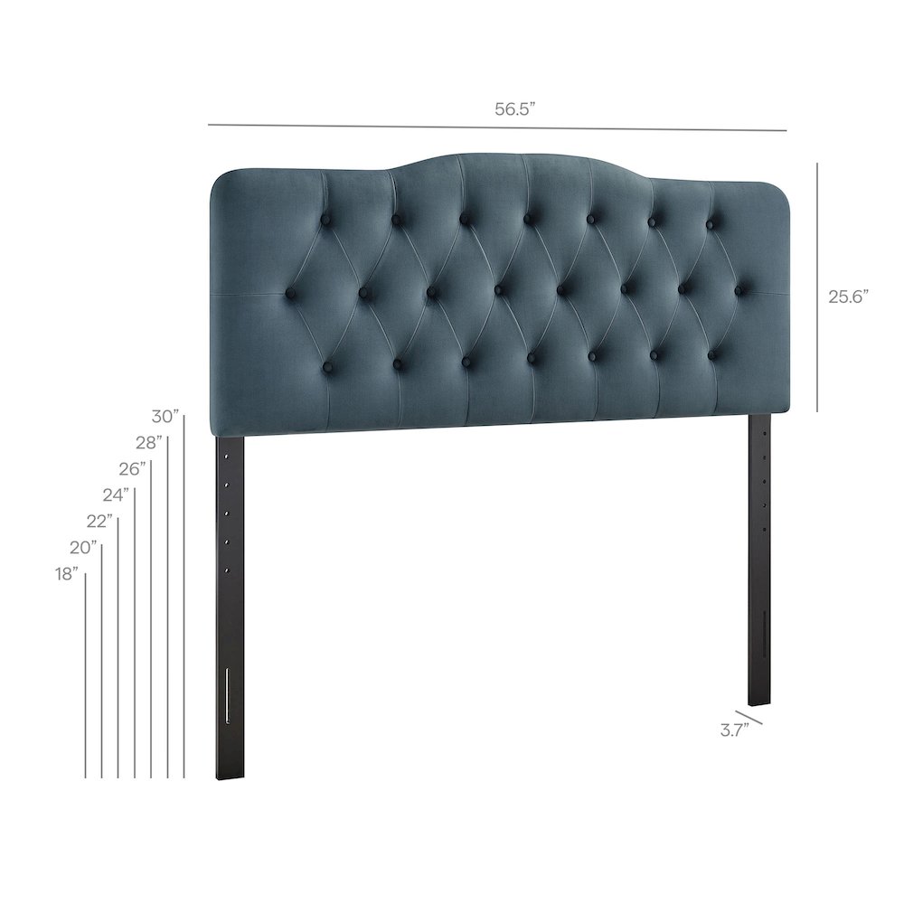 Annabel Stain-Resistant Performance Velvet Full Headboard