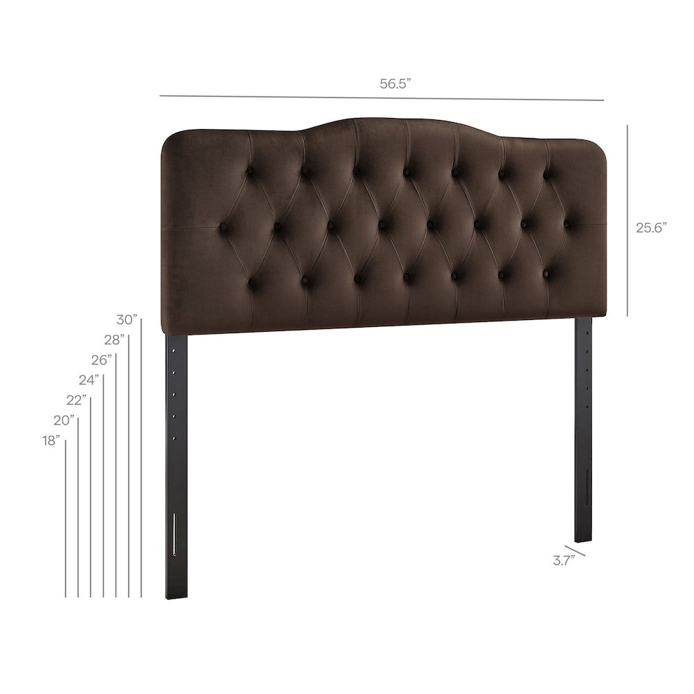 Annabel Stain-Resistant Performance Velvet Full Headboard