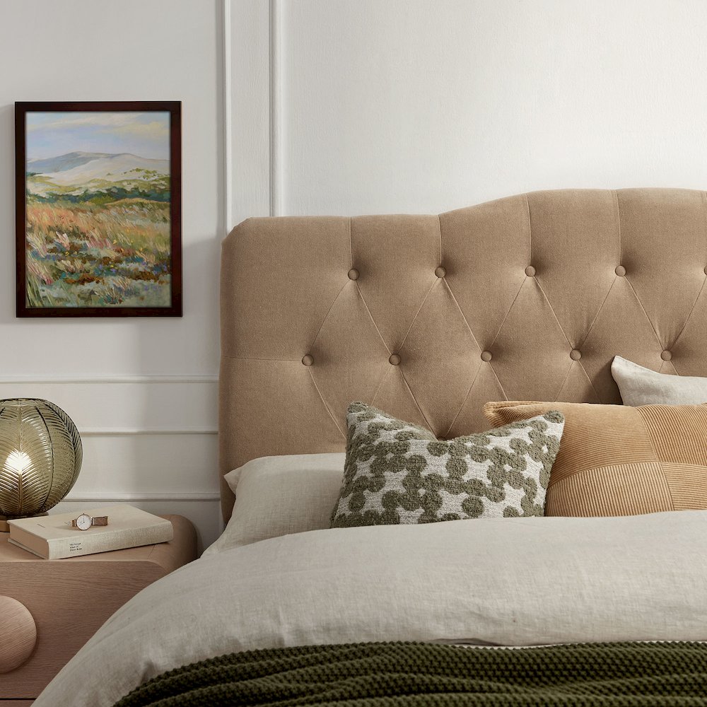 Annabel Premium Linen Blend Full Headboard
