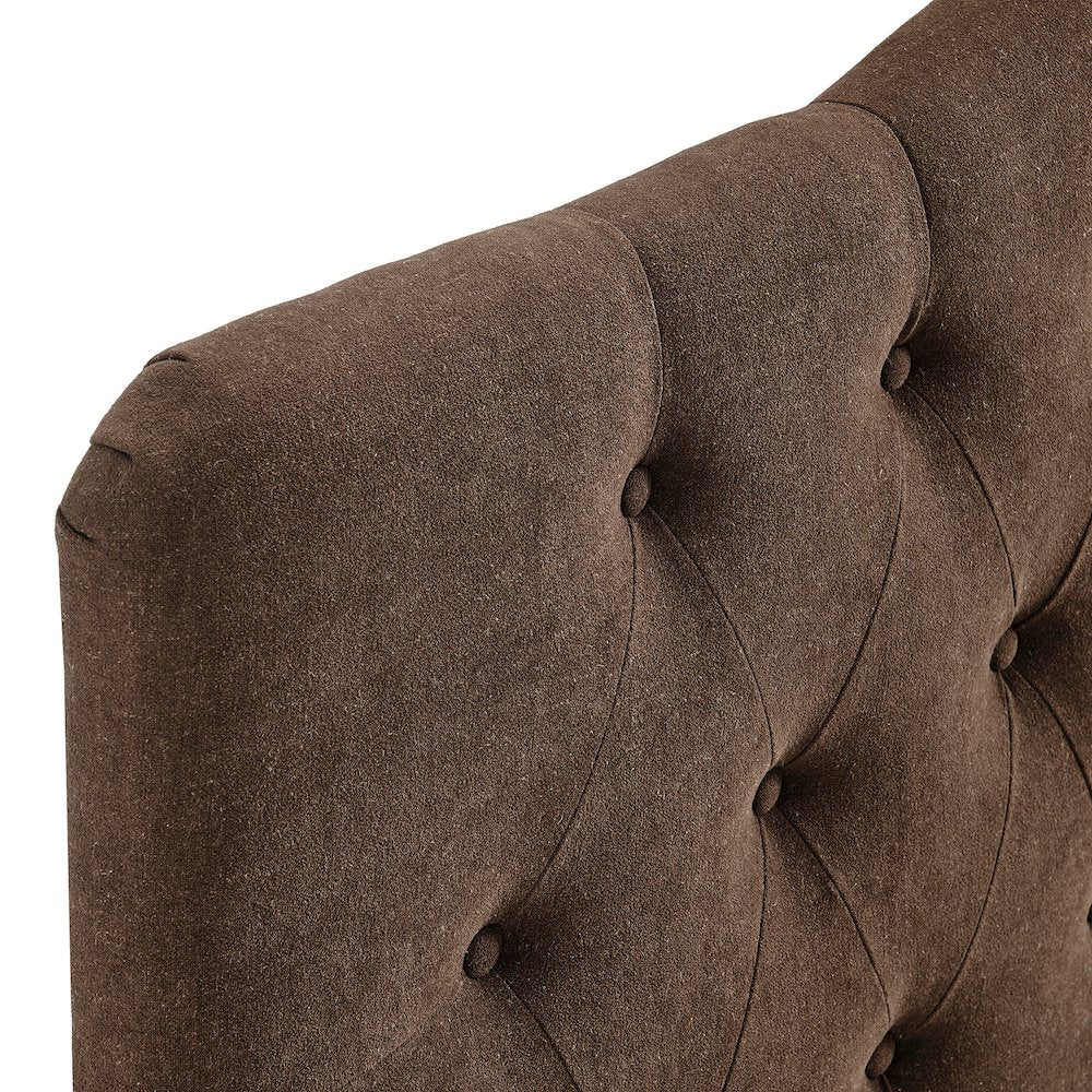 Annabel Premium Linen Blend Full Headboard