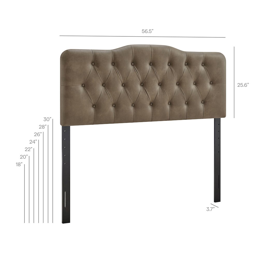 Annabel Vegan Leather Full Headboard