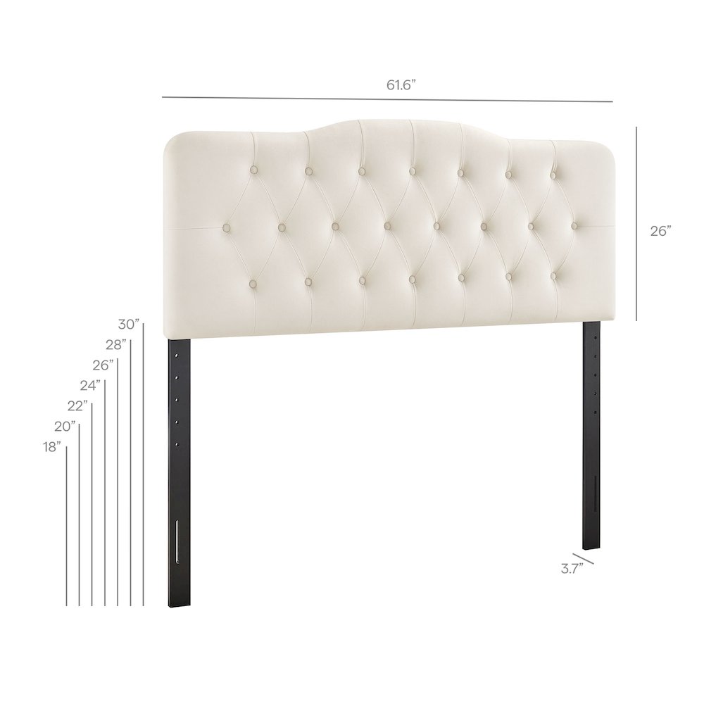 Annabel Stain-Resistant Performance Velvet Queen Headboard