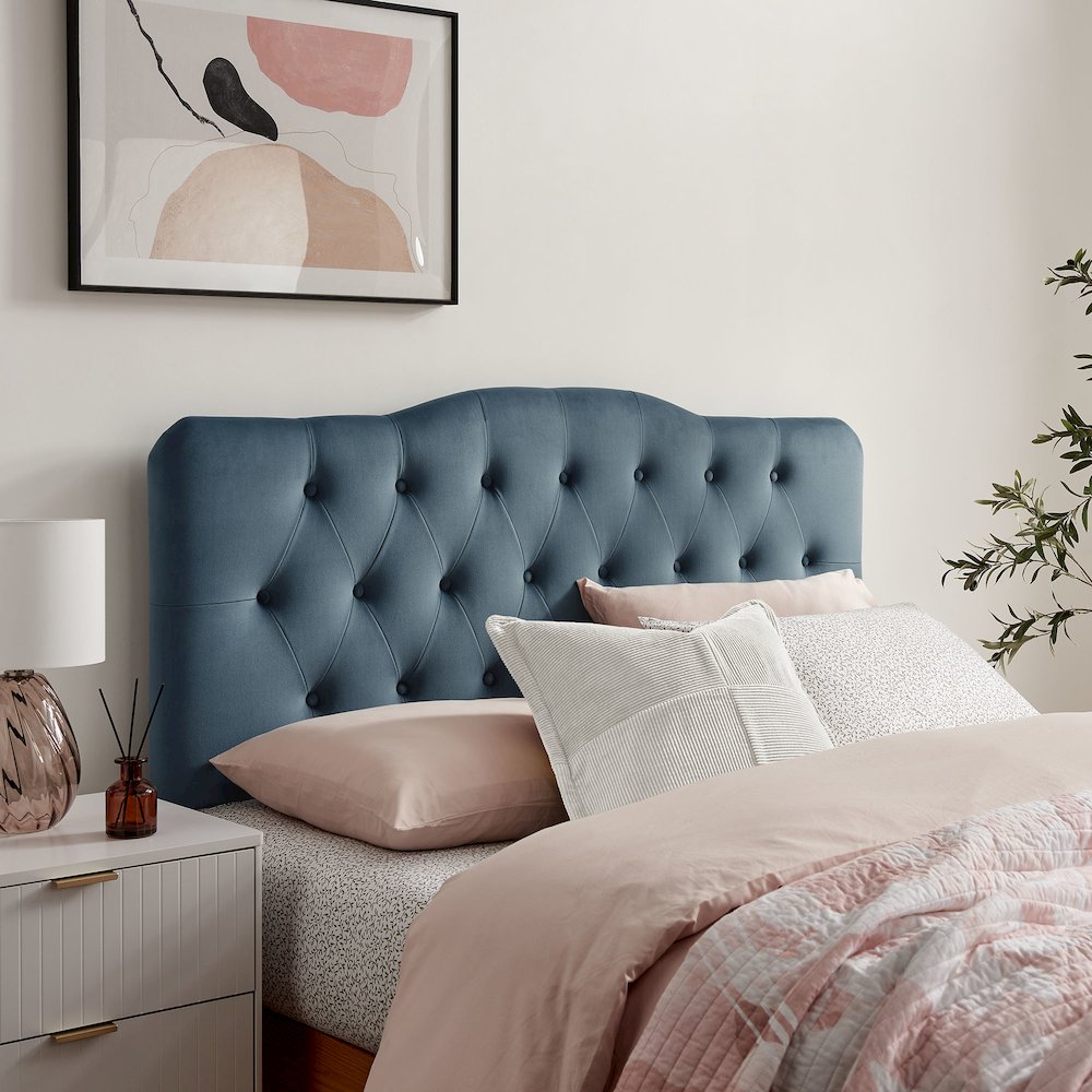 Annabel Stain-Resistant Performance Velvet Queen Headboard