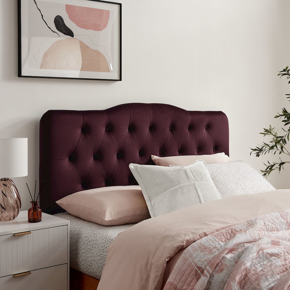 Annabel Stain-Resistant Performance Velvet Queen Headboard