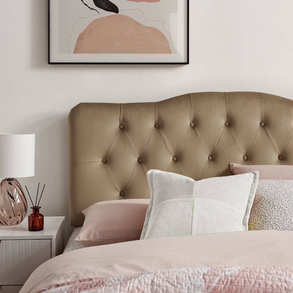 Annabel Stain-Resistant Performance Velvet Queen Headboard