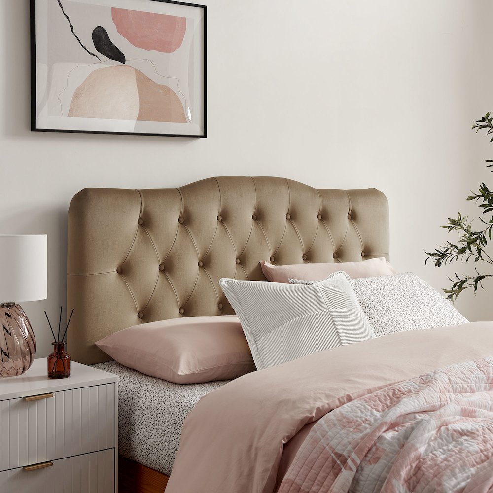Annabel Stain-Resistant Performance Velvet Queen Headboard