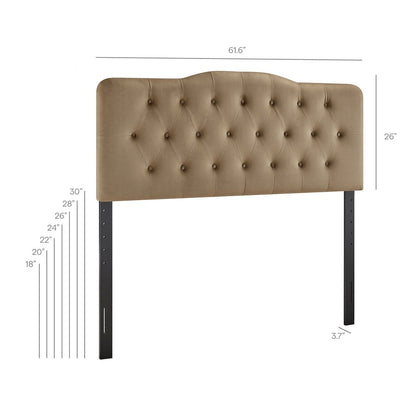 Annabel Stain-Resistant Performance Velvet Queen Headboard