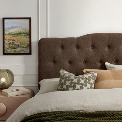 Annabel Premium Linen Blend Queen Headboard