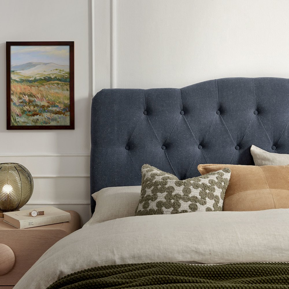 Annabel Premium Linen Blend Queen Headboard