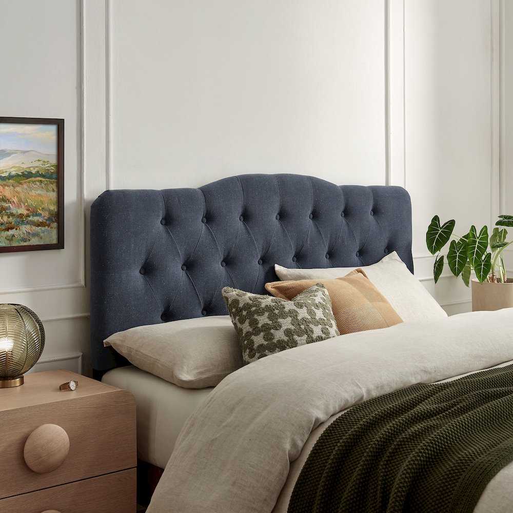 Annabel Premium Linen Blend Queen Headboard