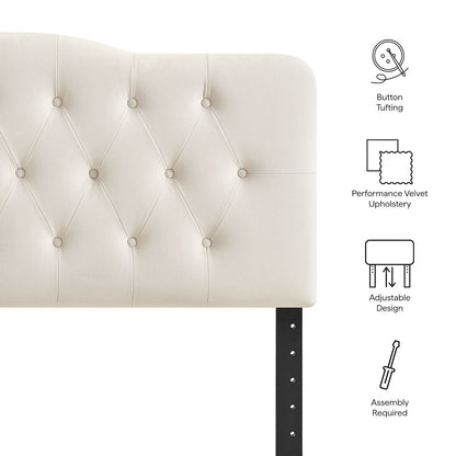 Annabel Stain-Resistant Performance Velvet King Headboard