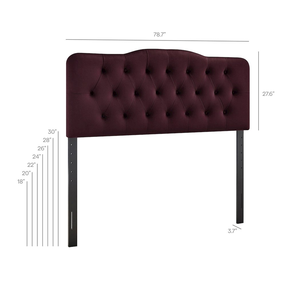 Annabel Stain-Resistant Performance Velvet King Headboard