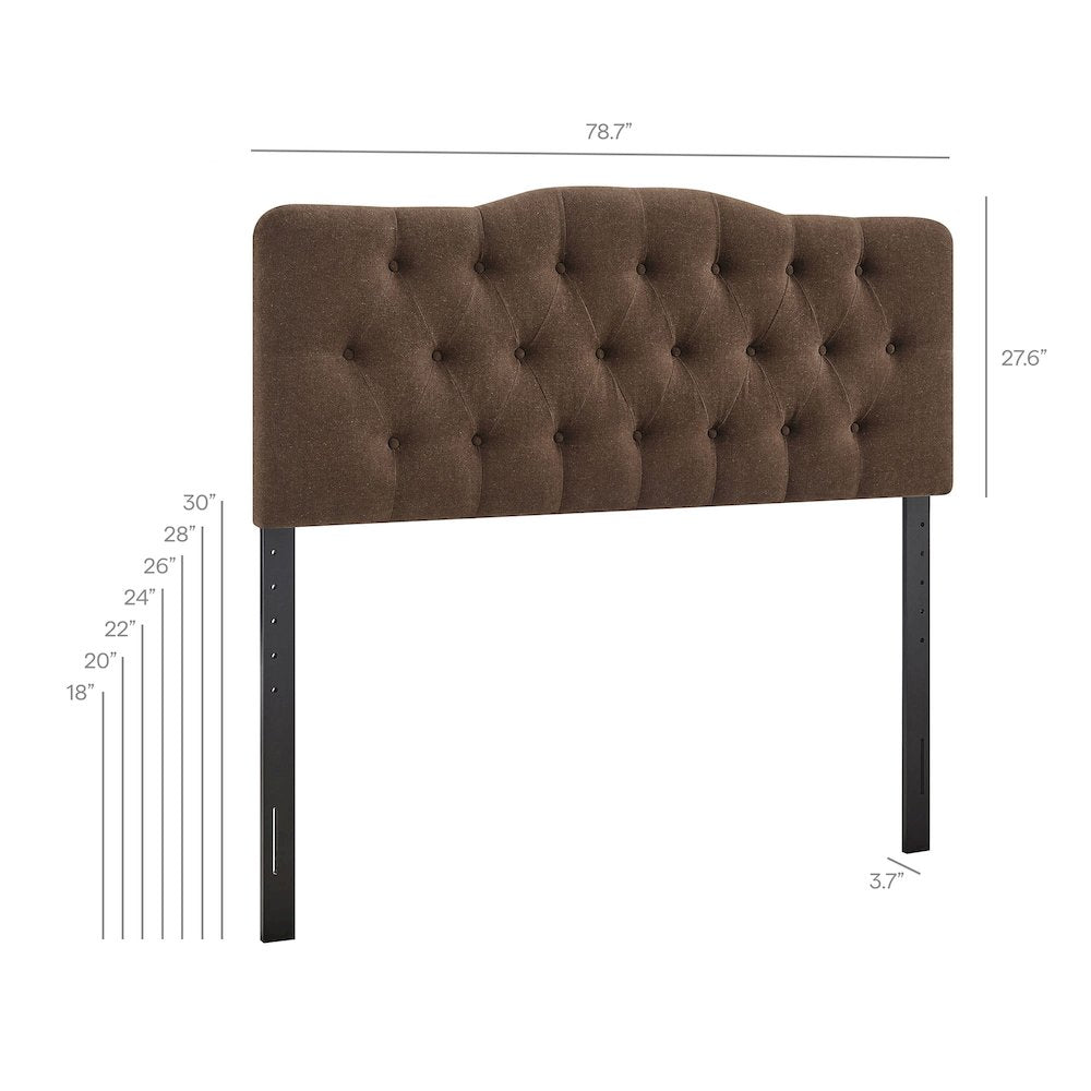 Annabel Premium Linen Blend King Headboard