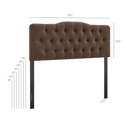 Annabel Premium Linen Blend King Headboard
