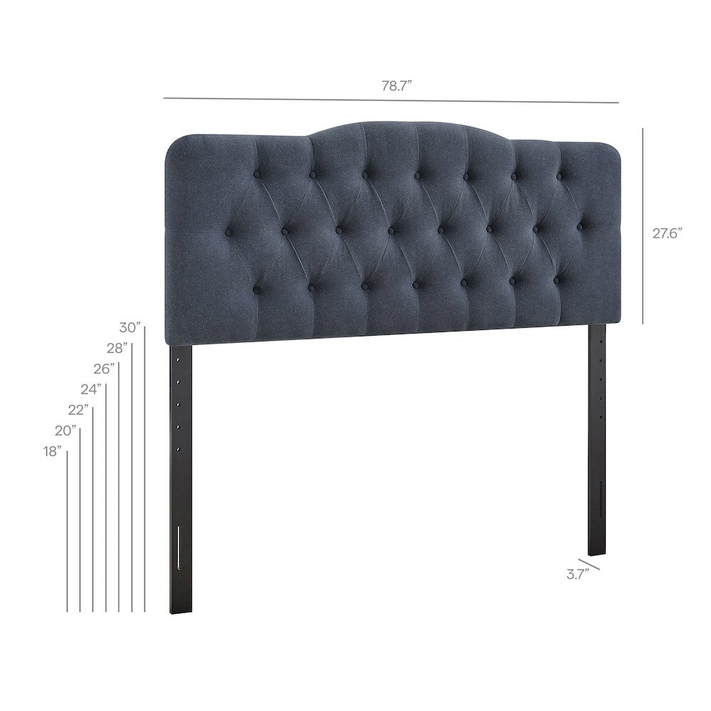 Annabel Premium Linen Blend King Headboard