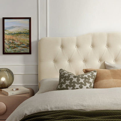 Annabel Premium Linen Blend King Headboard