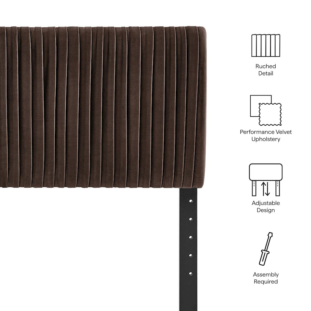 Eloise Stain-Resistant Performance Velvet Full Headboard