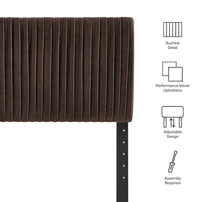 Eloise Stain-Resistant Performance Velvet King Headboard