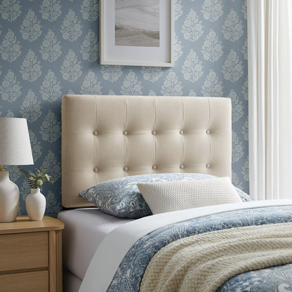 Emily Stain-Resistant Performance Velvet Twin Size Headboard