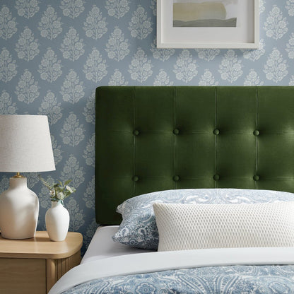 Emily Stain-Resistant Performance Velvet Twin Size Headboard