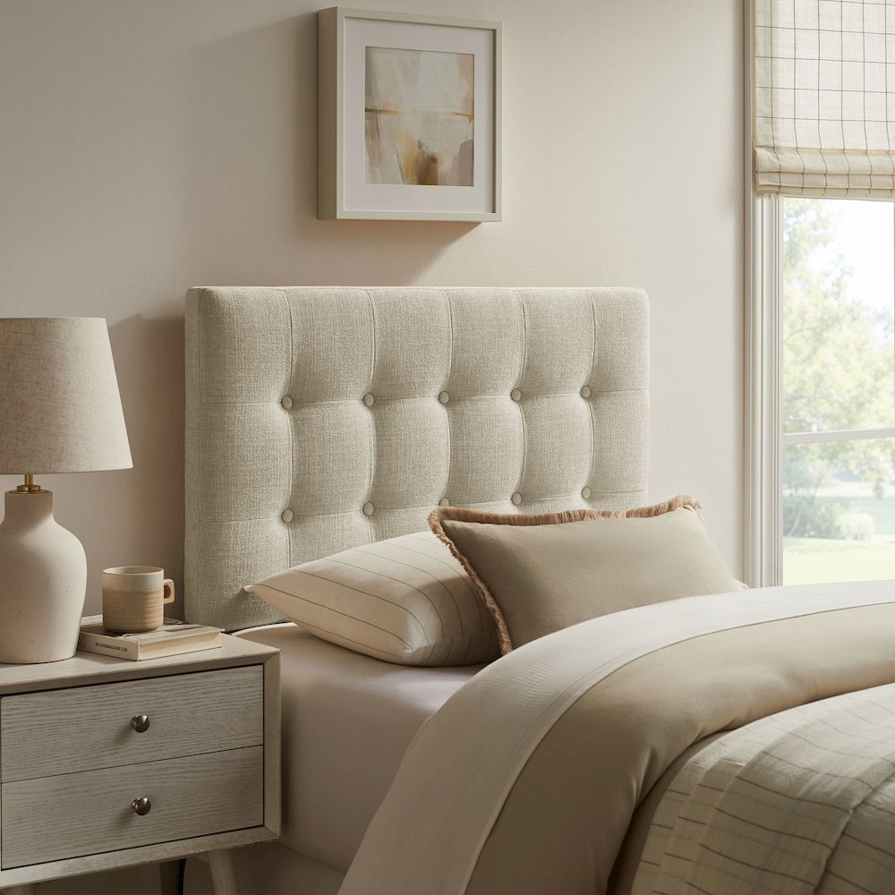 Emily Fabric Upholstered Twin Size Headboard