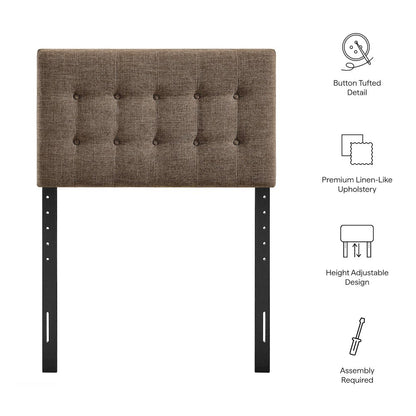 Emily Fabric Upholstered Twin Size Headboard