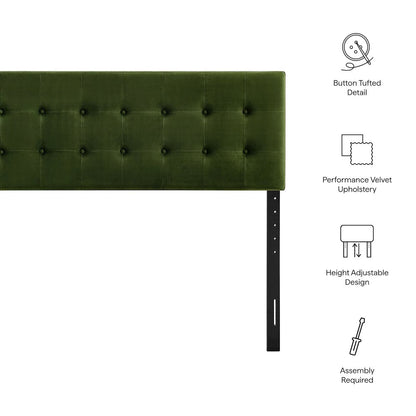 Emily Stain-Resistant Performance Velvet Full Size Headboard
