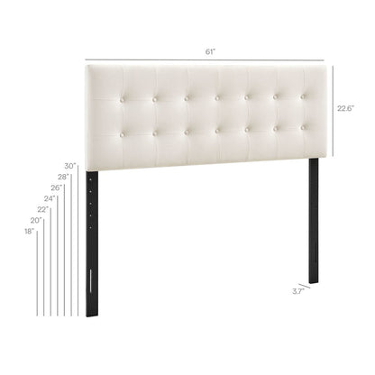 Emily Stain-Resistant Performance Velvet Queen Size Headboard